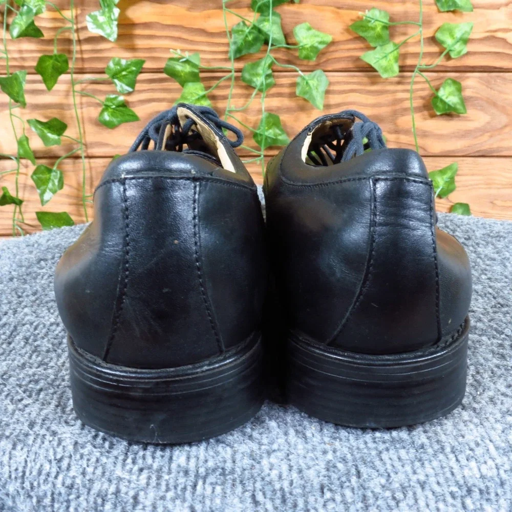Johnston & Murphy 7425 Mens Derby Shoes‎ Size 11.5 Formal Business Black Leather